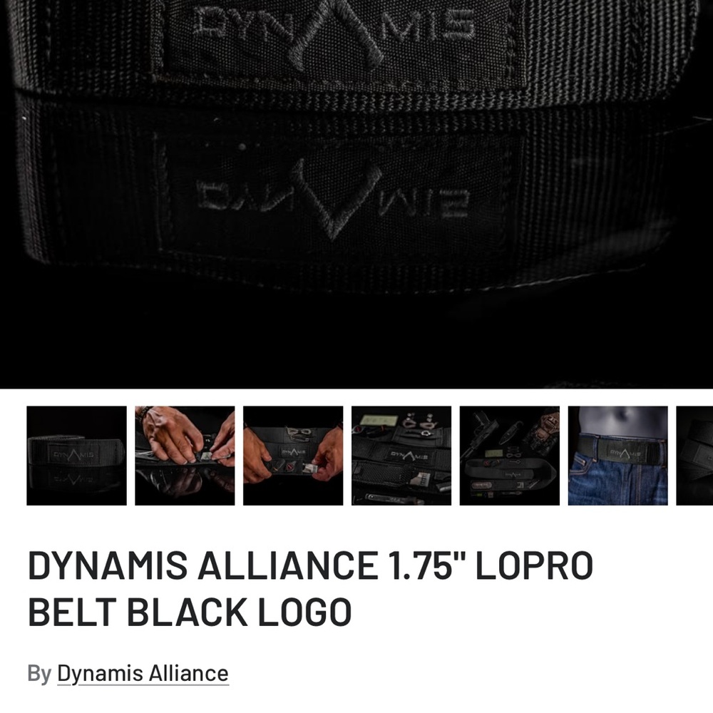 Black Dynamis Alliance 1.75” LOPRO Belt Logo - Picture 5 of 5